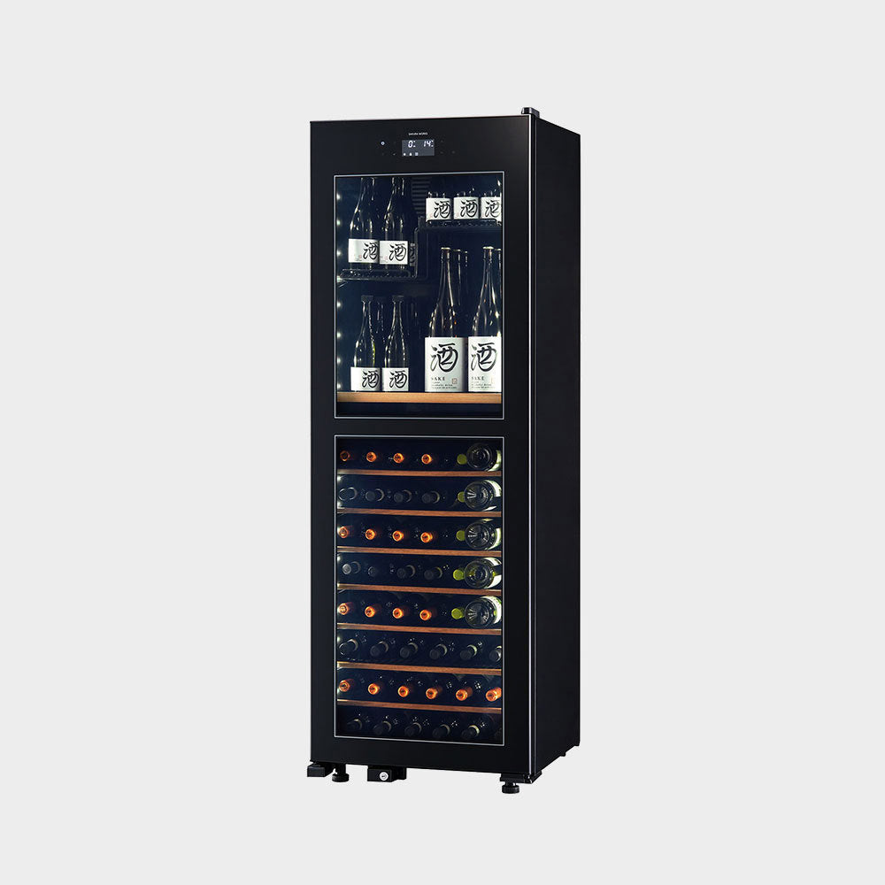 日本SAKURA WORKS LX95 -2℃ 雙溫酒櫃 黑色