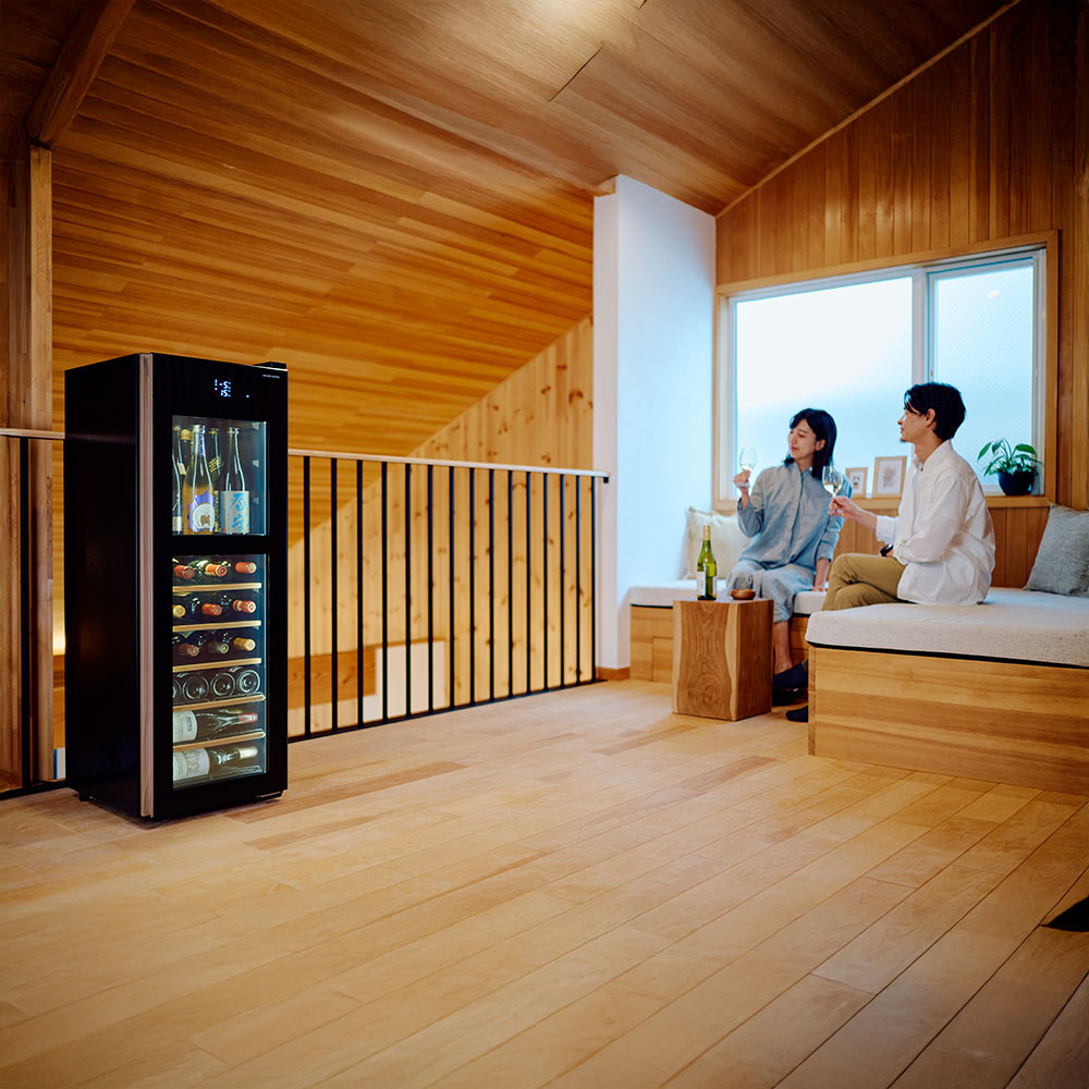 日本SAKURA WORKS 氷温M5 GX38 雙溫酒櫃 黑色(右開)